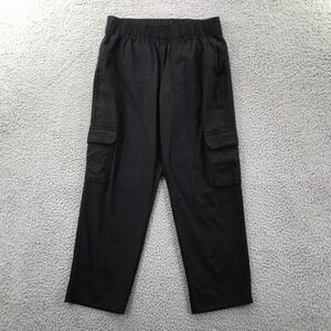 EDDIE BAUER Size 2 Black Cargo Cropped Mid Rise Pull On Outdoor Pant